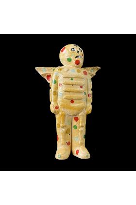 Custom Bones with Wings Tan Sofubi One-off by Mike Egan