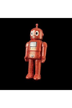 Ace Robo Red Glitter Sofubi by Cometdebris