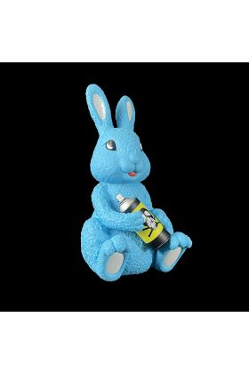 Bunny Designer Vinyl Toy Blue by Lady Aiko