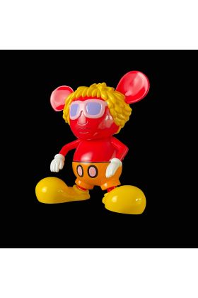 Andy Mouse Red Designer Vinyl Toy from Keith Haring x Andy Warhol