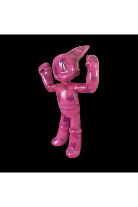 Astro Boy Fiberglass Pink Camo by Carlos Enriquez-Gonzalez
