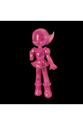 Astro Girl Fiberglass Pink Camo by Carlos Enriquez-Gonzalez