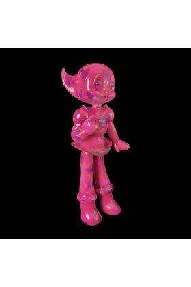 Astro Girl Fiberglass Pink Camo by Carlos Enriquez-Gonzalez