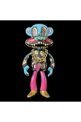 Aubergine Dream Julius Custom Designer Vinyl Toy by Nico Salazar
