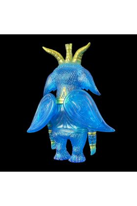 Baphomaniac Clear Blue Sofubi by Martin Ontiveros