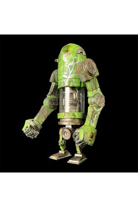 Bertie MK2 Green Custom Designer Vinyl Toy by Cris Rose