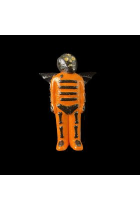 Custom Bones with WingsOrange Sofubi One-off by Mike Egan