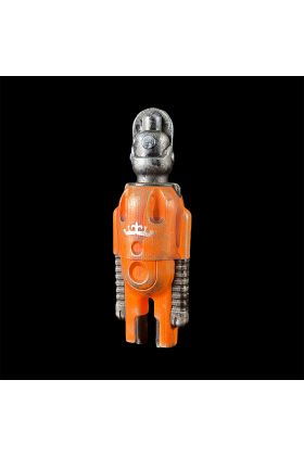 Ruckus Tallboy One Off Robot Orange Designer Resin Toy by Cris Rose