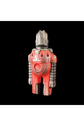 Ruckus Robot One Off Red Designer Resin Toy by Cris Rose