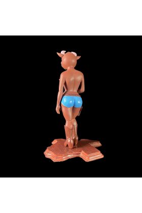 Cathy Cowgirl Brown Designer Art Toy by Ron English