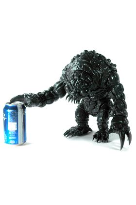 Cestoda Black Blank Sofubi Kaiju by Miscreation Toys
