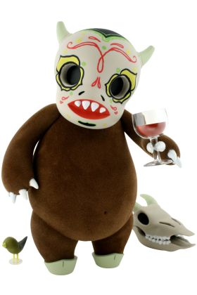 El Chupacabra Brown Flock Edition Designer Vinyl Toy by Kidrobot