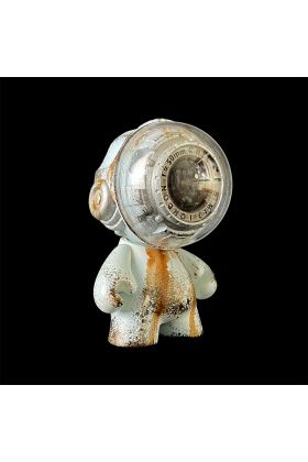 Clear Vision MK2 Light Blue Custom Munny Vinyl Toy by Cris Rose