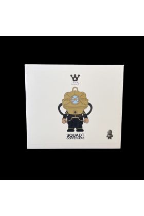 Squadt Copperhead - Gold Designer Vinyl Toy by Ferg
