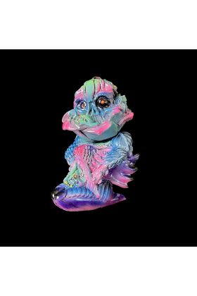 Skull Rose Purple Resin Toy by MM Toys