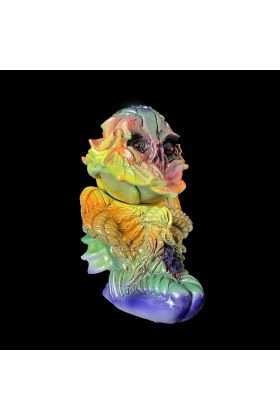 Skull Rose Rainbow Resin Toy by MM Toys