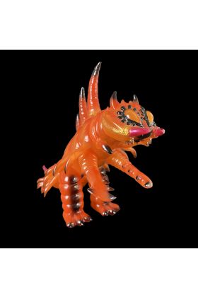 Centipede Monsters Clear Orange Sofubi Kaiju by Dream Rocket
