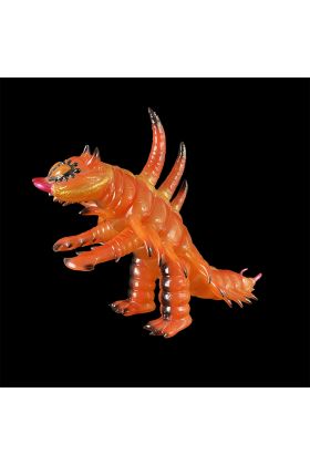 Centipede Monsters Clear Orange Sofubi Kaiju by Dream Rocket