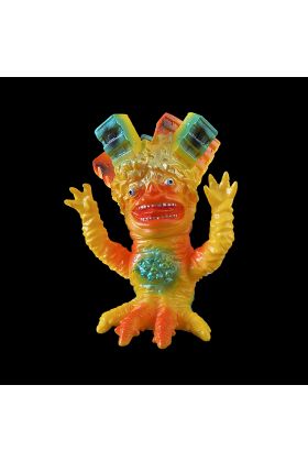 Dancheera Bright Yellow Sofubi Kaiju by Elegab