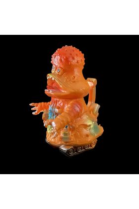 Orange Koujira Sofubi Kaiju by Elegab