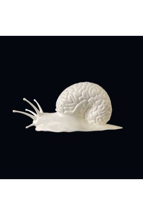 Brain Snail One-Off Sculpture by Emilio Garcia x Tokyoplastic