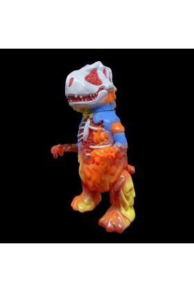 Fossilla Clear Red Sofubi Dino by Super7