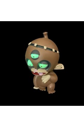Franken Monkey Brown Glow Designer Vinyl Toy - Atomic Monkey