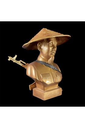 Ho Chi Minh Bust Bronze Designer Toy by Frank Kozik