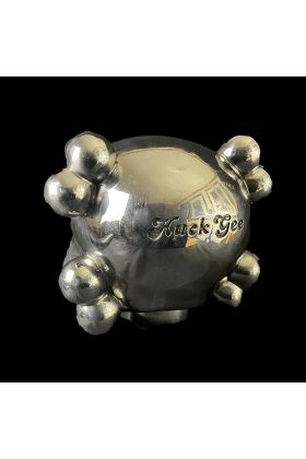 Huck Gee - Large Skull Head Silver