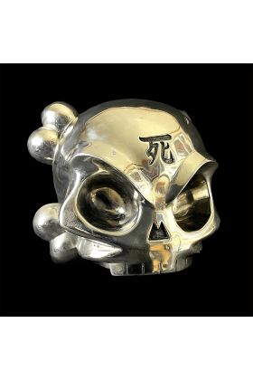 Huck Gee - Large Skull Head Silver