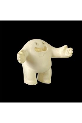 Hug White Designer Resin Toy by Blamo