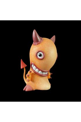 Idle Hands Orange Edition Designer Vinyl Toy B - Toy Tokyo