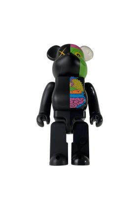 400%  KAWS Dissected Bearbrick Black - Kaws