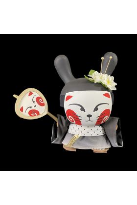 Gold Life Kitsune Custom Resin Dunny by Huck Gee