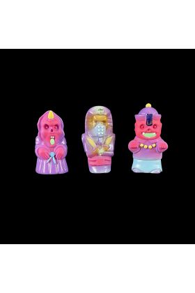 Monster Set - Pink Painted Sofubi by KTO KTO
