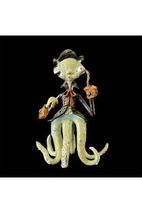 Octopus Pirate Bronze Sculpture - Liz McGrath