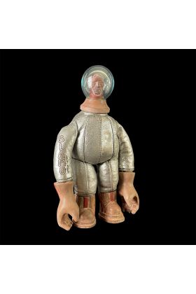 Major Mars Silver Suit Designer Leather Toy by Blamo