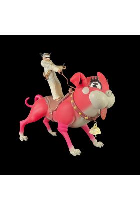 The Masked Karimbah Pink Dog Designer Vinyl Toy by Paul Pope