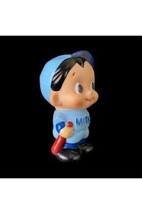 Mitsui Baseball Boy 1969 Mascot Coin Bank Sofubi