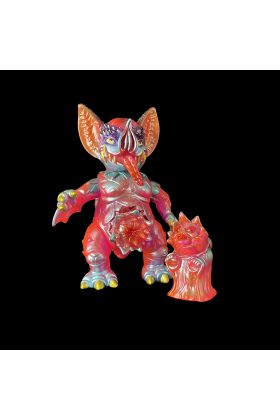 Mockbat Clear Pink Edition Sofubi Toy by Paul Kaiju