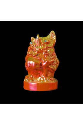 Mock Fink Piggy Bank Metallic Sunset Sofubi Toy by Paul Kaiju