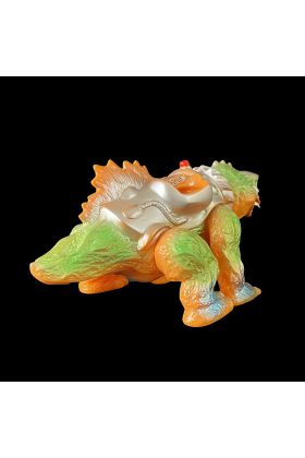 Monster Police Car Orange Soft Vinyl Toy - Elegab