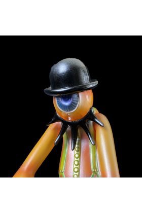 Nadsat Boy Orange Hand Painted Sofubi by Kenth Toy Works