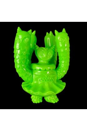OWL CLAM Lime Green - Nathan Jurevicius x Toy Art Gallery