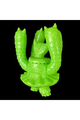 OWL CLAM Lime Green - Nathan Jurevicius x Toy Art Gallery