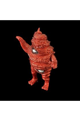 Unchiman Red Glitterbomb Sofubi by Paul Kaiju