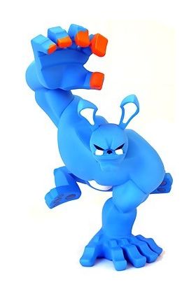 Paw! Spectrum Blue Edition Designer Vinyl Toy by Coarse