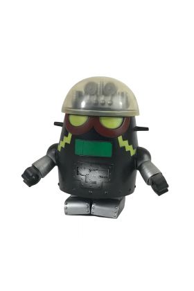 Sofubi Robo in Black Soft Vinyl by Marmit