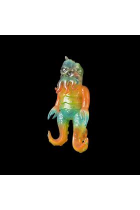Kaiju Tripus - Clear with Orange Sofubi Kaiju by Max Toy