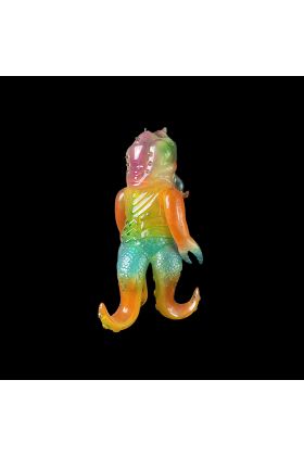 Kaiju Tripus - Clear with Orange Sofubi Kaiju by Max Toy